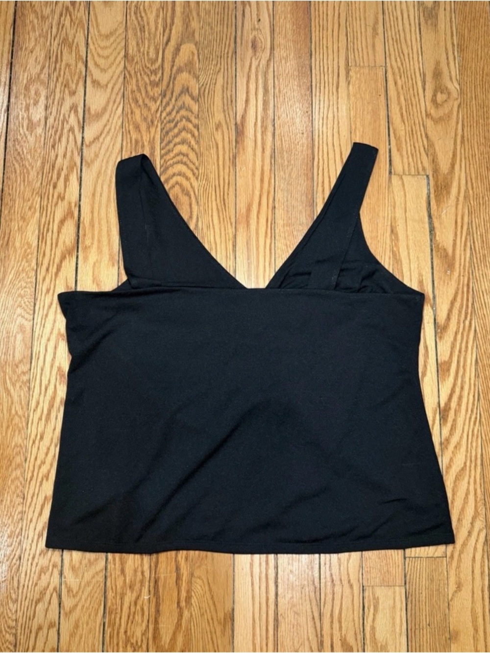 Express Black Ruched Drawstring Tank - Picture 2 of 2
